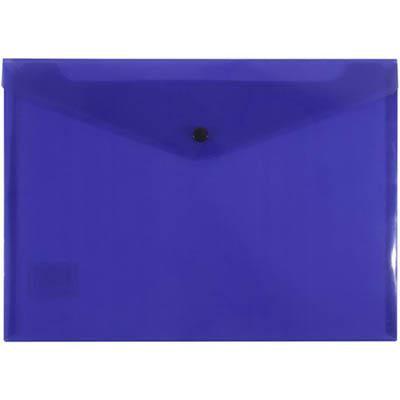 Beautone Document Folder Button Closure A4 Transparent Purple 100851896 - SuperOffice