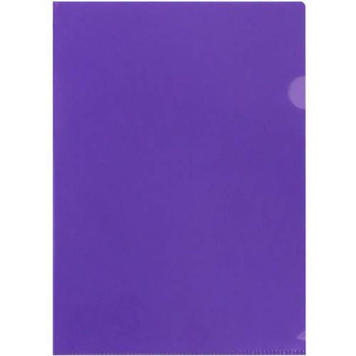 Beautone Letter Files A4 Transparent Purple Pack 10 100851835 - SuperOffice