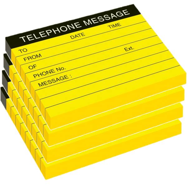 Beautone Telephone Message Stick On Notes Sticky Pack 4 100 Sheets 11442 - SuperOffice