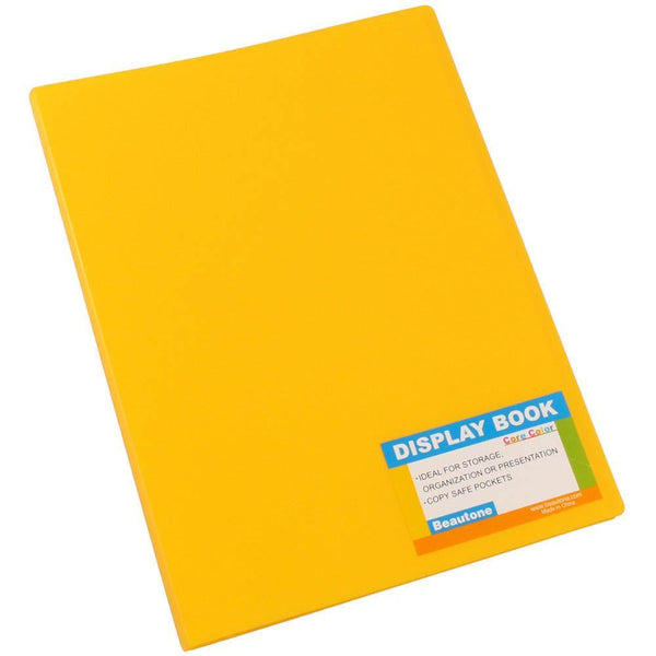 Beautone Tropical Display Book Refillable 20 Pocket A4 Banana 100851878 - SuperOffice