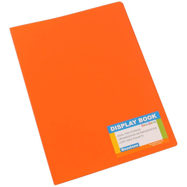Beautone Tropical Display Book Refillable 20 Pocket A4 Mango 100851877 - SuperOffice