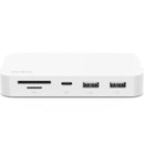 Belkin USB-C 6-in-1 Multiport Hub Adapter with Mount USB SD Card Ethernet Internet INC011BTWH - SuperOffice
