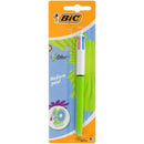 Bic 4 Colour Fashion Retractable Ballpoint Pen Medium Blue/Purple/Pink/Green 952120 - SuperOffice