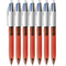 Bic 4 Colour Grip Retractable Ballpoint Pen Fine Box 7 954301 (Box 7) - SuperOffice
