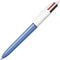Bic 4 Colour Retractable Ballpoint Pen Medium Black/Blue/Red/Green 954350 - SuperOffice