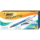 Bic Atlantis Exact Retractable Ballpoint Pen Blue Box 12 7199683 - SuperOffice