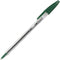 Bic Cristal Ballpoint Pens Medium Green Box 12 954377 - SuperOffice