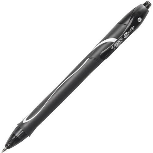 Bic Gelocity Retractable Quick Dry Gel Pen Medium 0.7Mm Black 949873 - SuperOffice