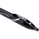 Bic Gelocity Retractable Quick Dry Gel Pen Medium 0.7mm Black Box 12 949873 (Box 12) - SuperOffice