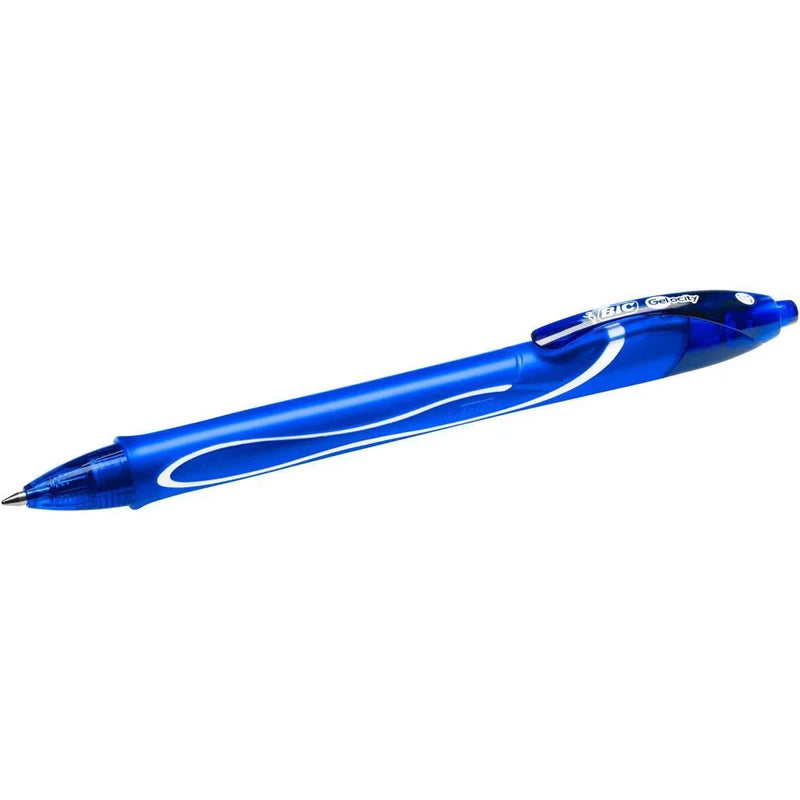 Bic Gelocity Retractable Quick Dry Gel Pen Medium 0.7mm Blue Box 12 950442 (Box 12) - SuperOffice