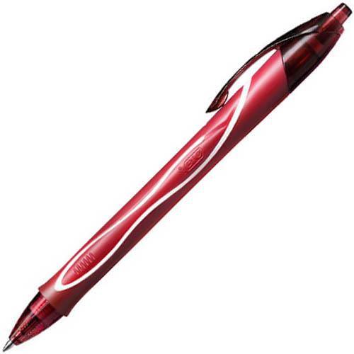 Bic Gelocity Retractable Quick Dry Gel Pen Medium 0.7Mm Red 949874 - SuperOffice