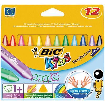 Bic Kids Plastidecor Crayons Assorted Pack 12 945764 - SuperOffice