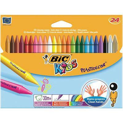 Bic Kids Plastidecor Crayons Assorted Pack 24 8297721 - SuperOffice