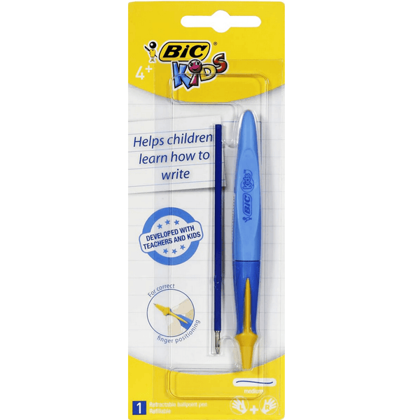 Bic Kids Twist Learner Ball Pen 1.0mm Blue Starter 951988 (Blue) - SuperOffice
