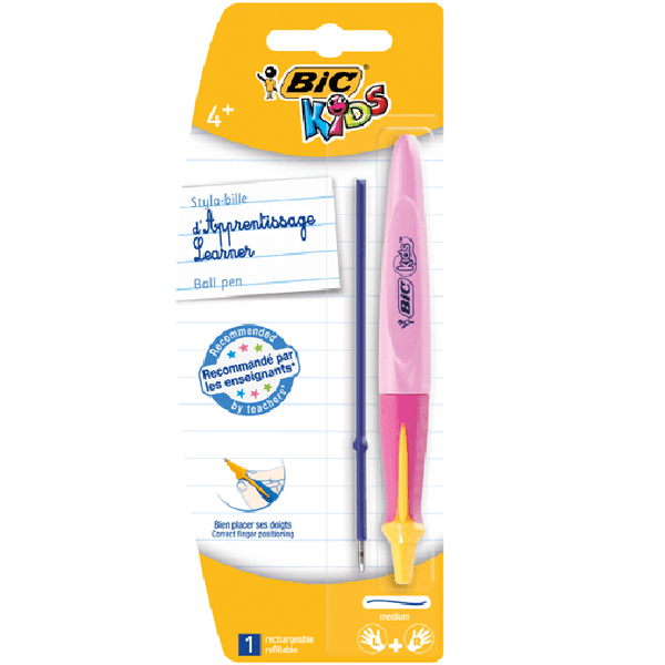 Bic Kids Twist Learner Ball Pen 1.0mm Pink Starter 951988 (Pink) - SuperOffice