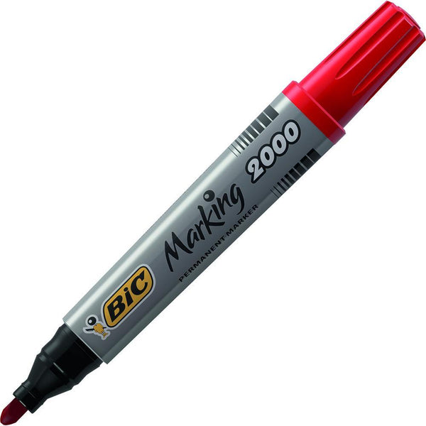 Bic Marking 2000 Ecolutions Permanent Marker Bullet Tip Red 8209133 - SuperOffice