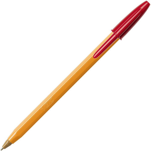Bic Original Orange Ballpoint Pens Fine Red Box 12 951999 - SuperOffice