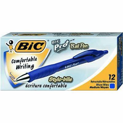 Bic Proplus Retractable Ballpoint Pen Medium 1.0Mm Blue Box 12 952098 - SuperOffice