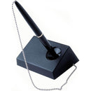 Bic Solo Deluxe Captive Corded Ballpoint Pen And Stand Set Black 893746 - SuperOffice