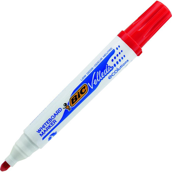 Bic Velleda Ecolutions Whiteboard Marker Bullet Tip Red 904939 - SuperOffice