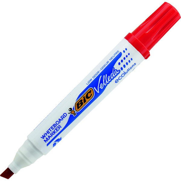 Bic Velleda Ecolutions Whiteboard Marker Chisel Tip Red 904948 - SuperOffice