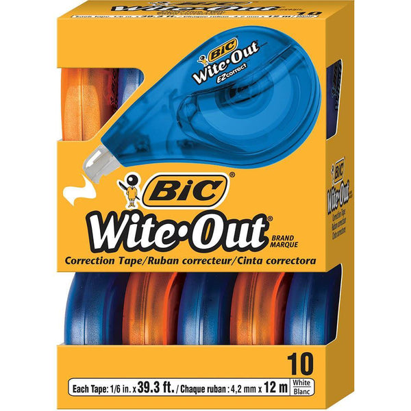 Bic Wite-Out Ez Correction Tape Box 10 75079012 - SuperOffice