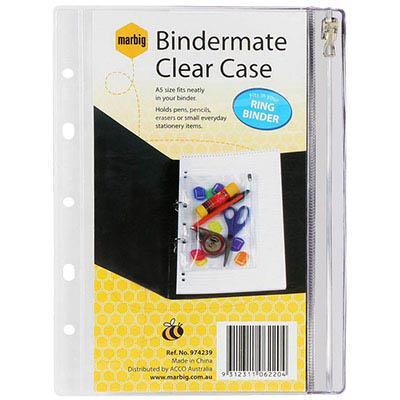 Bindermate Pencil Case A5 Clear 974239 - SuperOffice