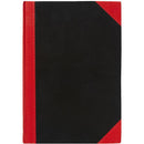 Black And Red Notebook Casebound Feint Ruled 100 Leaf 180 X 128Mm 08300 - SuperOffice
