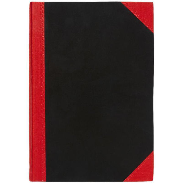 Black And Red Notebook Casebound Feint Ruled 100 Leaf A4 04100 - SuperOffice