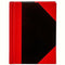 Black And Red Notebook Casebound Ruled 100 Leaf A4 56524 - SuperOffice