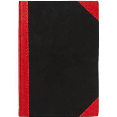Black And Red Notebook Casebound Ruled 100 Leaf A4 Assorted Corners FCA4100 - SuperOffice