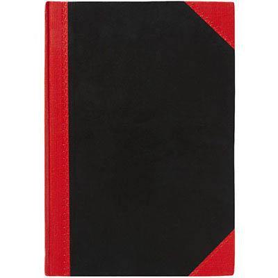 Black And Red Notebook Casebound Ruled 100 Leaf A5 FC6210 - SuperOffice