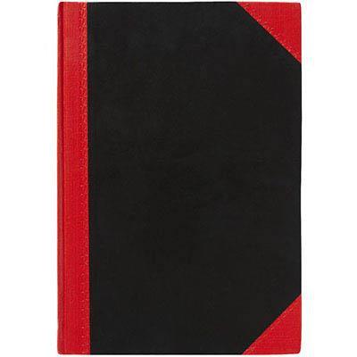 Black And Red Notebook Casebound Ruled 100 Leaf A5 FC6210 - SuperOffice