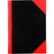 Black And Red Notebook Casebound Ruled 100 Leaf A7 FC6810 - SuperOffice