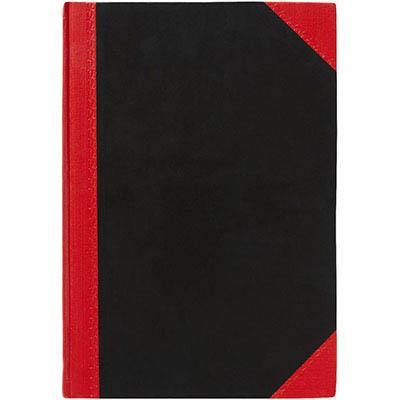 Black And Red Notebook Casebound Ruled 200 Leaf A4 FCA4200 - SuperOffice