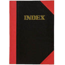 Black And Red Notebook Casebound Ruled A-Z Index 100 Leaf A4 Assorted Corners FCA4100I - SuperOffice
