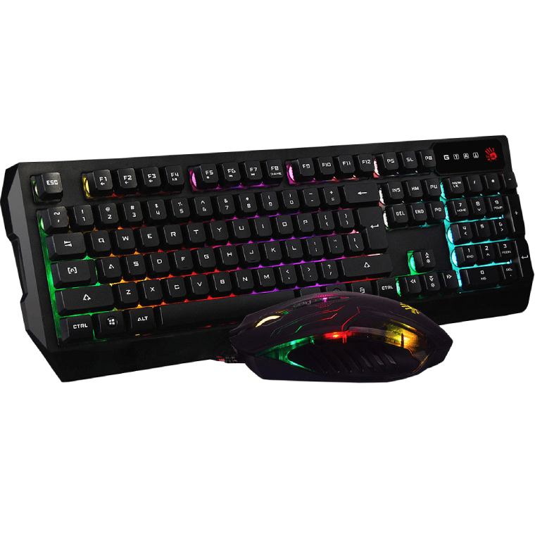 Bloody Q1300 Gaming Keyboard Mouse Bundle Set RGB Wired Q1300 - SuperOffice