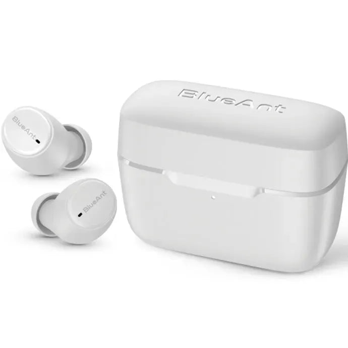 BlueAnt Pump Air Lite 2 True Wireless Earbuds Earphones White Headphones PUMP-AIR-LITE2-WH - SuperOffice