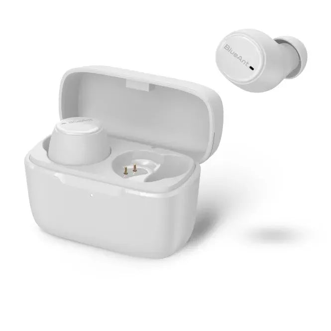 BlueAnt Pump Air Lite 2 True Wireless Earbuds Earphones White Headphones PUMP-AIR-LITE2-WH - SuperOffice