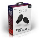 BlueAnt Pump Air Nano True Wireless Earbuds Earphones Black PUMP-AIR-NANO-BK - SuperOffice