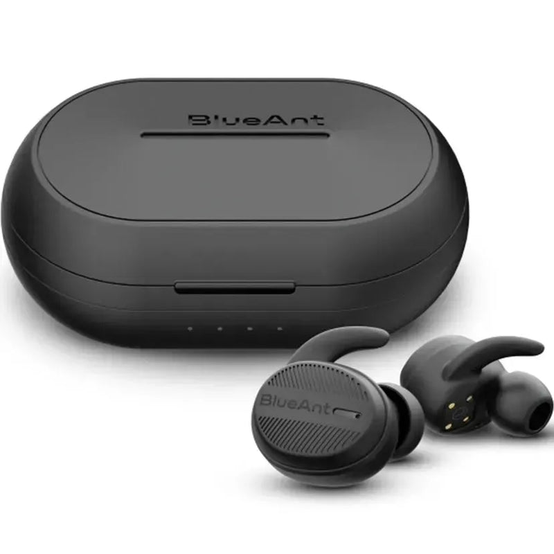 BlueAnt Pump Air X2 True Wireless Earbuds Earphones Black PUMP-AIR-X2-BK - SuperOffice