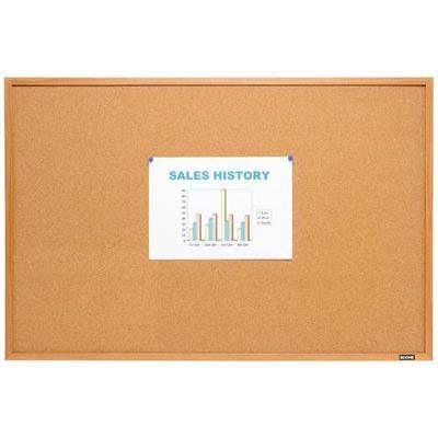 Boone Corkboard Economy Wood Frame 600 X 800Mm B89116 - SuperOffice