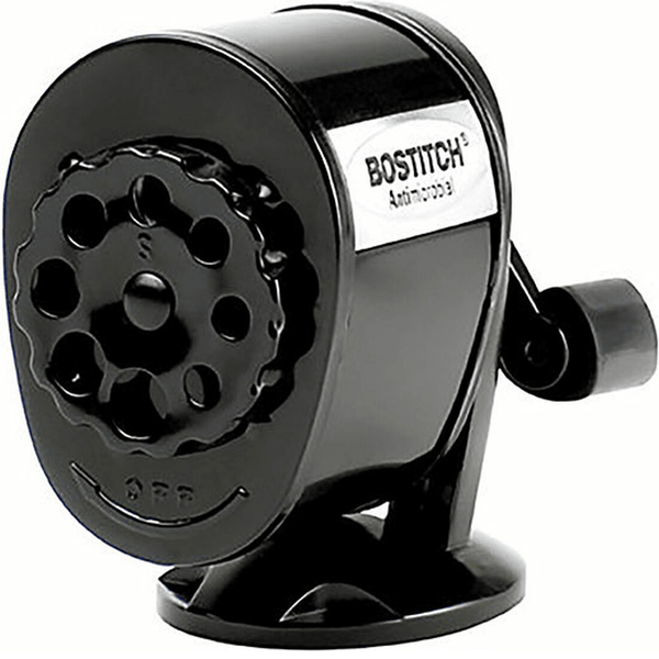 Bostitch Antimicrobial Manual Pencil Sharpener Multi 8 Holes Sizes 49555 - SuperOffice