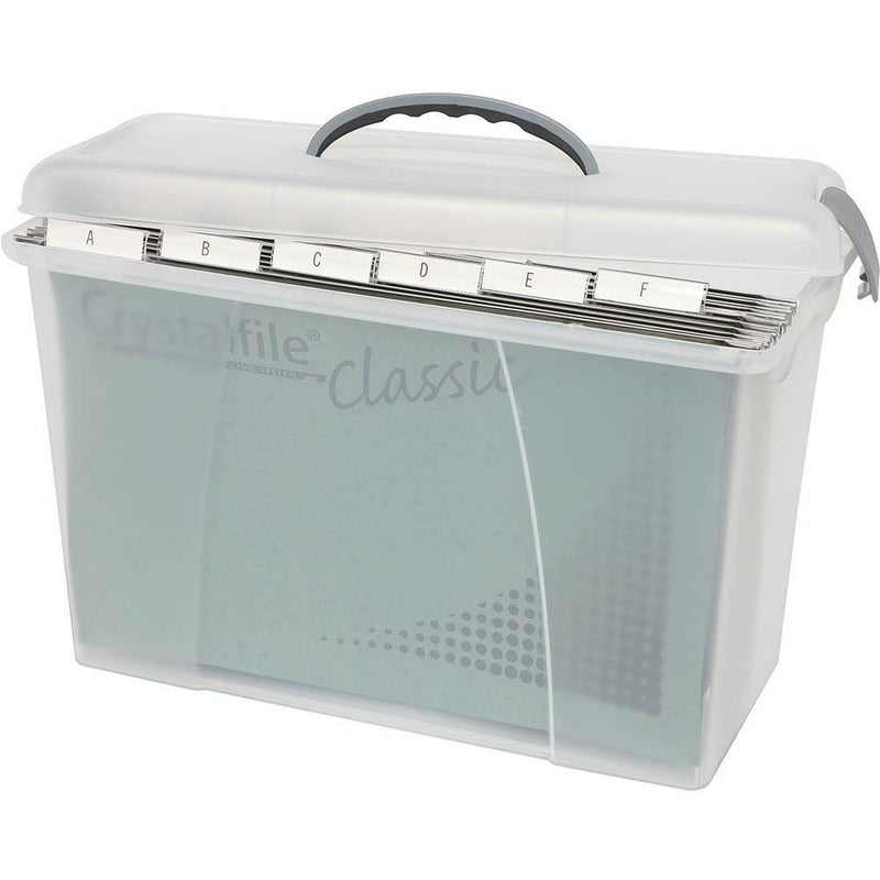 Box 6 Crystalfile Carry Case Store Clear Lid / Clear Base 8007712A (Box 6) - SuperOffice