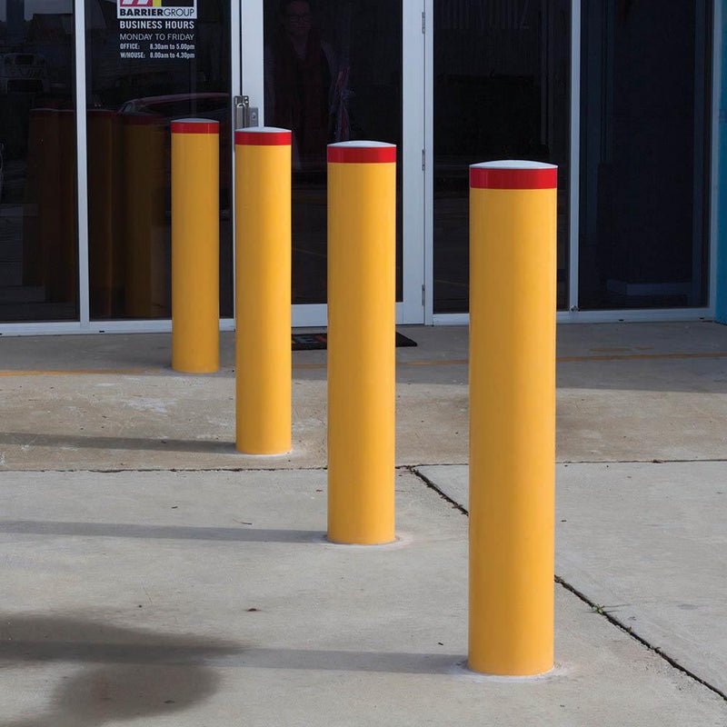 Brady Bollard Fixed Heavy Duty Square Below Ground 1000 X 90Mm Yellow 855048 - SuperOffice