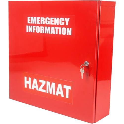 Brady Cabinet Emergency Information Hazmat Large Red 877689 - SuperOffice