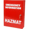 Brady Cabinet Emergency Information Hazmat Small Red 877688 - SuperOffice