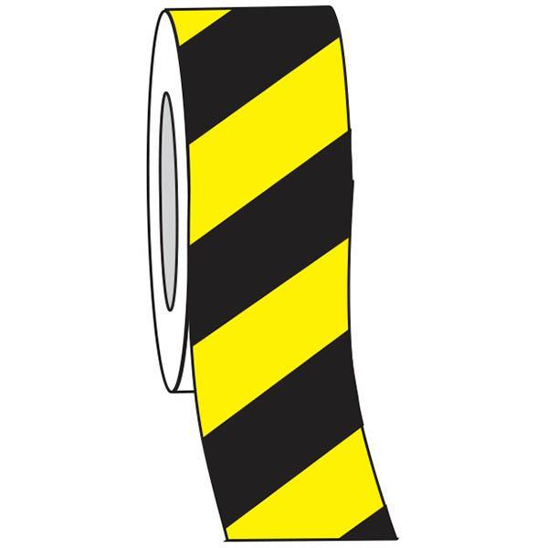 Brady Class 2 Reflective Tapes Black/Yellow Stripes 50mm B836309 - SuperOffice