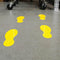 Brady Durable Floor Markers Foot Prints Yellow 51x127mm Pack 20 873237 - SuperOffice