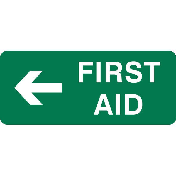 Brady 'First Aid' Sign 180x450mm B842657 - SuperOffice